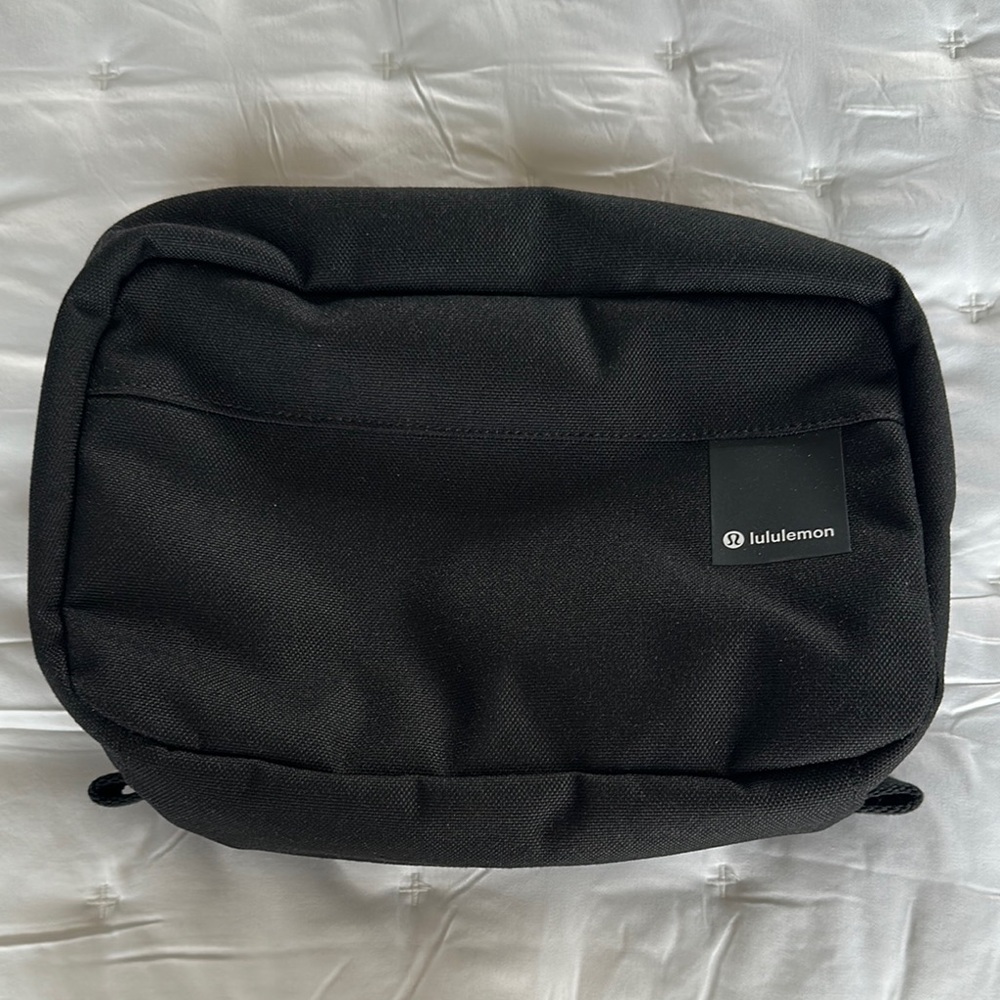 lululemon athletica Black Toiletry Bag Sleek Minimalist Design